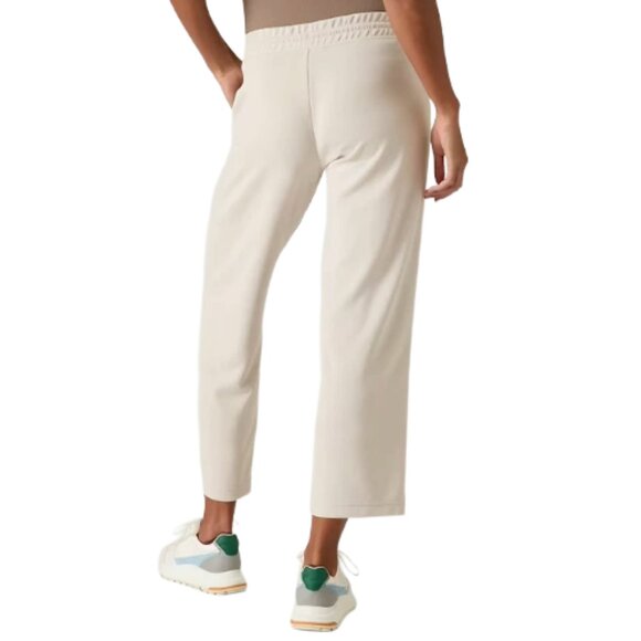 Athleta Seasoft Mid Rise Straight Crop Pant Abalone Beige SOFT Capri XS - Picture 2 of 10